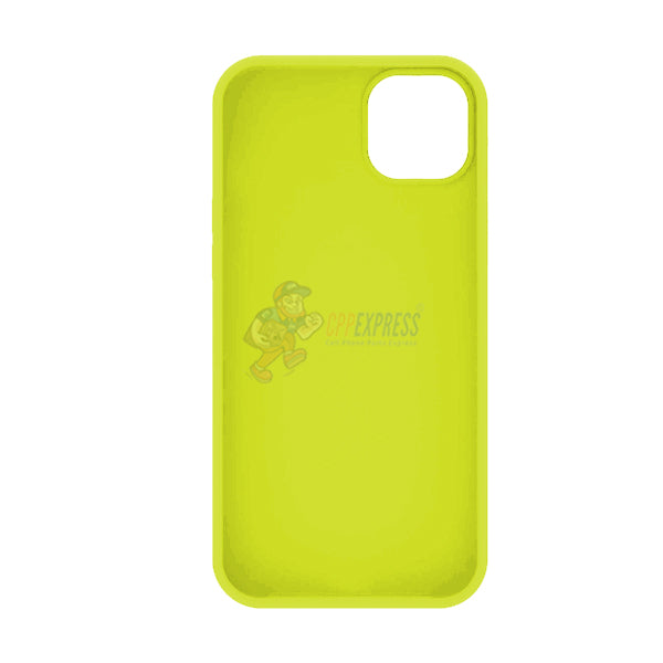 iPhone 14 Plus Slim Soft Silicone Protective ShockProof Case Cover Fluorescent Yellow