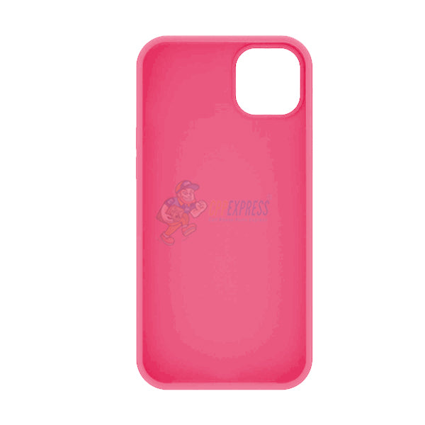 iPhone 14 Plus Slim Soft Silicone Protective ShockProof Case Cover Pink