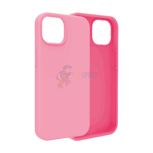 iPhone 14 Plus Slim Soft Silicone Protective ShockProof Case Cover Pink