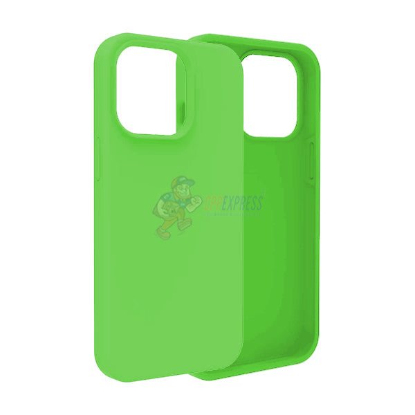 iPhone 14 Pro Slim Soft Silicone Protective ShockProof Case Cover Fluorescent Green