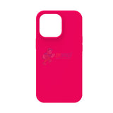 iPhone 14 Pro Slim Soft Silicone Protective ShockProof Case Cover Florescent Rose Red