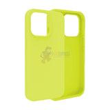 iPhone 14 Pro Slim Soft Silicone Protective ShockProof Case Cover Fluorescent Yellow