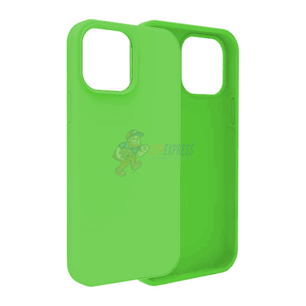 iPhone 14 Pro Max Slim Soft Silicone Protective ShockProof Case Cover Fluorescent Green