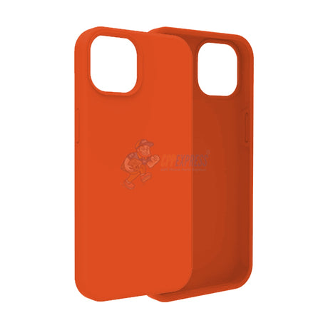 iPhone 15 Slim Soft Silicone Protective ShockProof Case Cover Orange