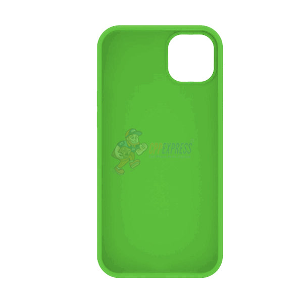 iPhone 15 Plus Slim Soft Silicone Protective ShockProof Case Cover Fluorescent Green