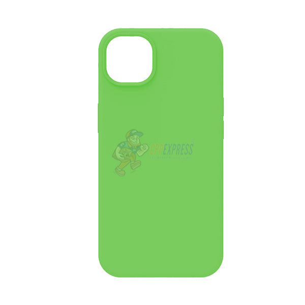 iPhone 15 Plus Slim Soft Silicone Protective ShockProof Case Cover Fluorescent Green