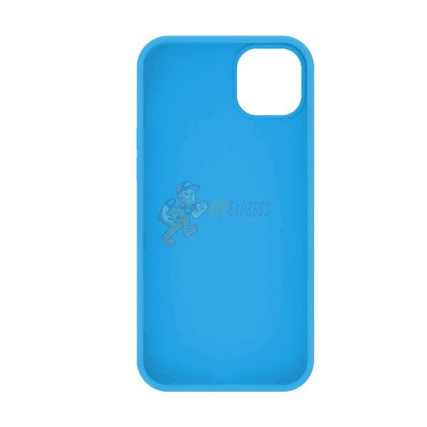 iPhone 15 Plus Slim Soft Silicone Protective ShockProof Case Cover Sky Blue