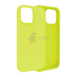 iPhone 15 Pro Max Slim Soft Silicone Protective ShockProof Case Cover Fluorescent Yellow