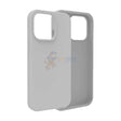 iPhone 15 Pro Slim Soft Silicone Protective ShockProof Case Cover Gray