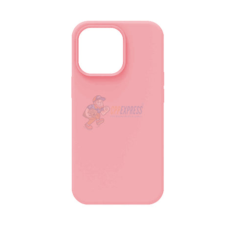 iPhone 15 Pro Slim Soft Silicone Protective ShockProof Case Cover Light Pink