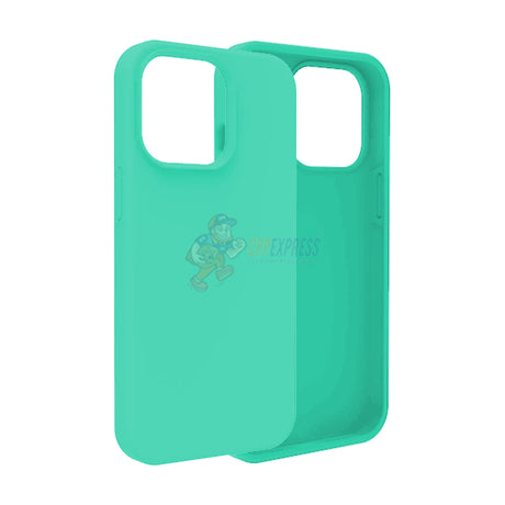 iPhone 15 Pro Slim Soft Silicone Protective ShockProof Case Cover Spearmint Green