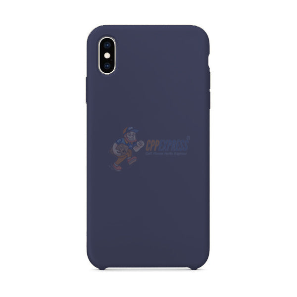 iPhone XS Max Slim Soft Silicone Protective Skin Case Cover Dark Blue