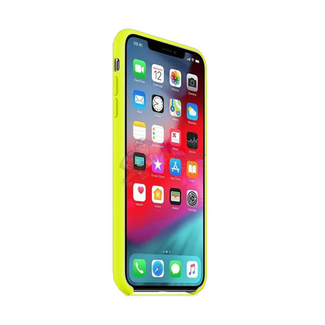 iPhone XS Max Slim Soft Silicone Protective Skin Case Cover Lime Green