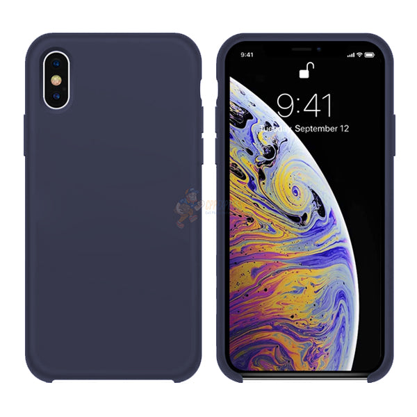 iPhone XS Slim Soft Silicone Protective Shockproof Case Cover Dark Grey