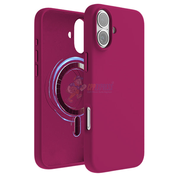 iPhone 16 Plus MagSafe Magnetic Silicone Case - Pitaya