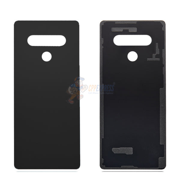 LG Stylo 6 Battery Back Glass Door Cover Premium Replacement Black