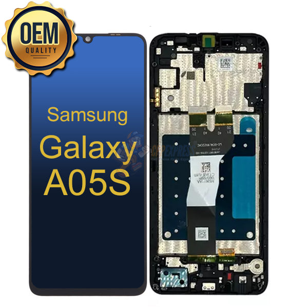 Samsung Galaxy A05S - LCD Touch Screen Digitizer Assembly With Frame - Black