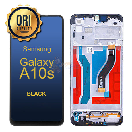 Samsung Galaxy A10S LCD Touch Screen Digitizer Assembly With Frame - Black