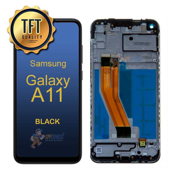 Samsung Galaxy A11U- LCD Touch Screen Digitizer Assembly With Frame - Black