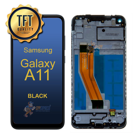 Samsung Galaxy A11U- LCD Touch Screen Digitizer Assembly With Frame - Black