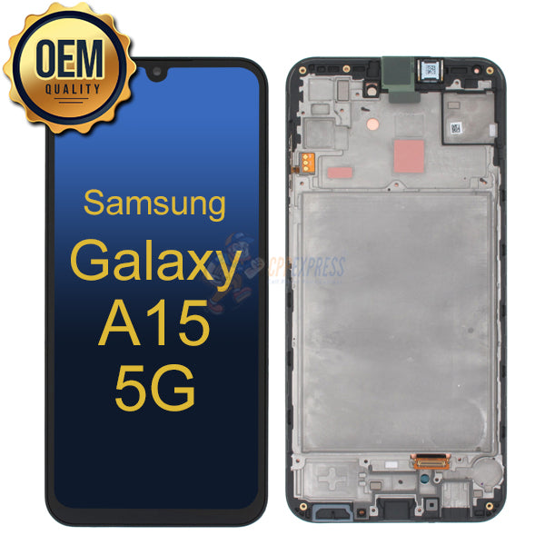 Samsung Galaxy A15 5G LCD Touch Screen Digitizer Assembly With Frame Black