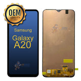 Samsung Galaxy A20 - LCD Touch Screen Digitizer Assembly Without Frame - Gold