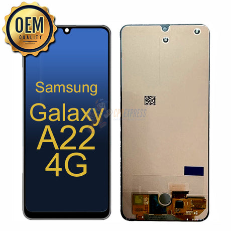 Samsung Galaxy A22 4G LCD Touch Screen Digitizer Assembly Without Frame - Black