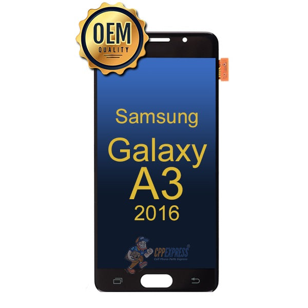 Samsung Galaxy A3 2016 (SM-A310) - LCD Touch Screen Digitizer Assembly Without Frame - Black