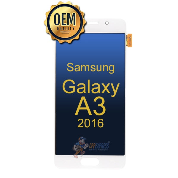 Samsung Galaxy A3 2016 (SM-A310) - LCD Touch Screen Digitizer Assembly Without Frame - White