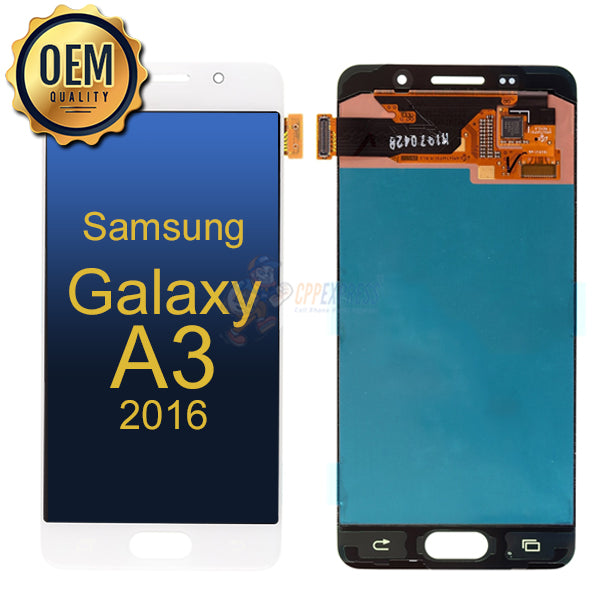 Samsung Galaxy A3 2016 (SM-A310) - LCD Touch Screen Digitizer Assembly Without Frame - White