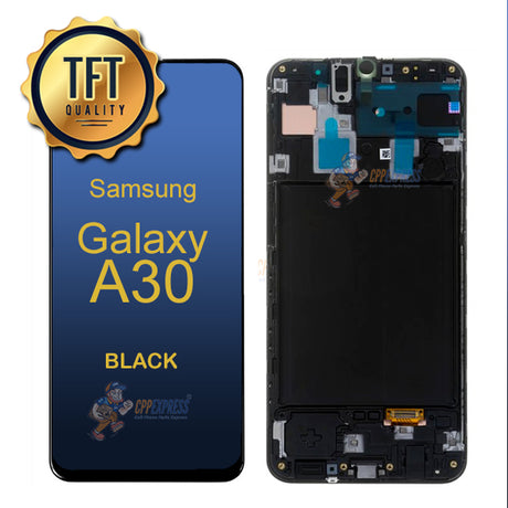 Samsung Galaxy A30 - LCD Touch Screen Digitizer Assembly With Frame - Black