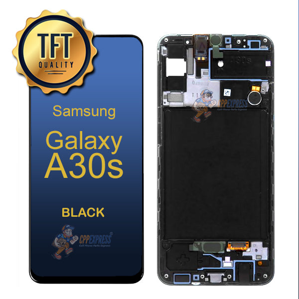 Samsung Galaxy A30S - LCD Touch Screen Digitizer Assembly With Frame - Black