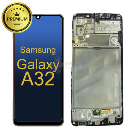 Samsung Galaxy A32 LCD Touch Screen Digitizer Assembly With Frame - Black