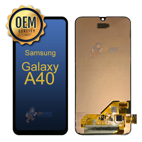 Samsung Galaxy A40 - LCD &amp; Assembly  Without Frame - Gold