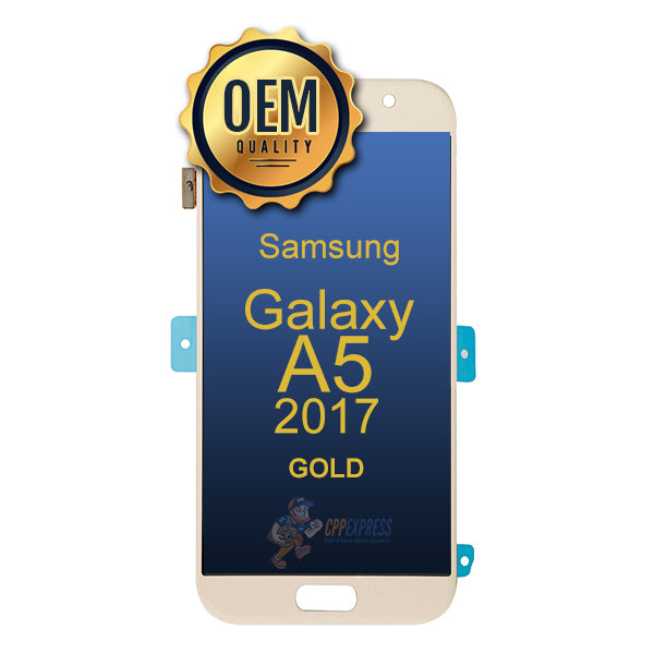 Samsung Galaxy A5 2017 (SM-A520) - LCD &amp; Assembly Without Frame - Gold