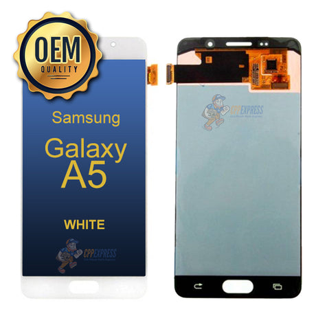 Samsung Galaxy A5 - LCD &amp; Assembly Without Frame - White