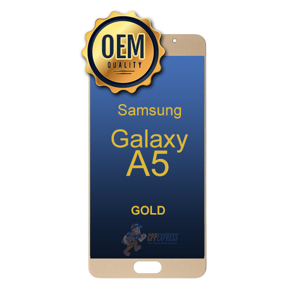 Samsung Galaxy A5 - LCD Touch Screen Digitizer Assembly Without Frame - Gold