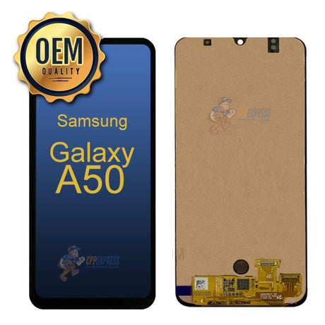 Samsung Galaxy A50 - LCD &amp; Assembly  Without Frame - Gold