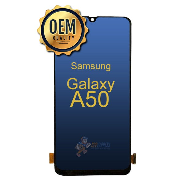 Samsung Galaxy A50  (A505 / 2019)  - LCD Touch Screen Digitizer Assembly  With Frame - Black