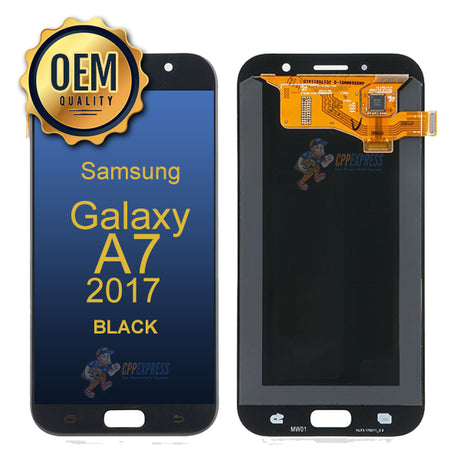 Samsung Galaxy A7 2017 (SM-A720) - LCD &amp; Assembly  Without Frame - Black