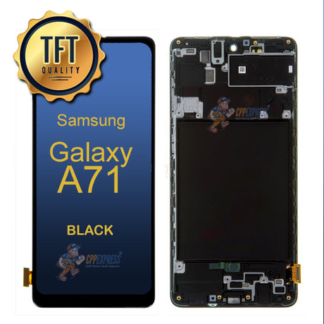 Samsung Galaxy A71 - LCD Touch Screen Digitizer Assembly With Frame - Black