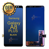 Samsung Galaxy A8+ (SM-A730) - LCD &amp; Assembly  Without Frame - Black