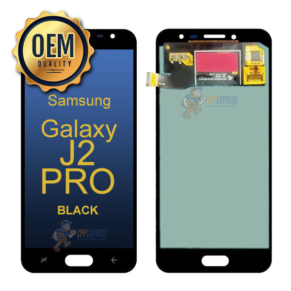 Samsung Galaxy J2 Pro 2018 - LCD &amp; Assembly Without Frame - Black