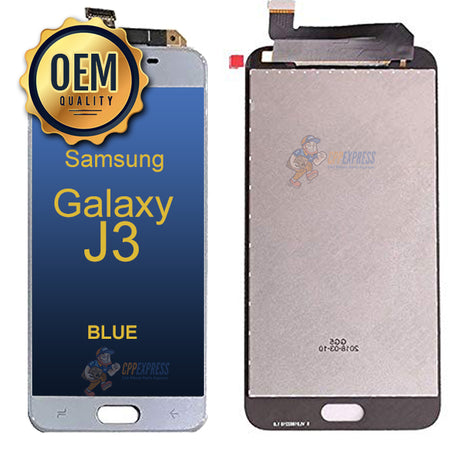 Samsung Galaxy J3 LCD Touch Screen Digitizer &amp; Assembly without Frame - Blue