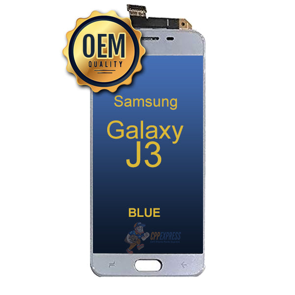 Samsung Galaxy J3 LCD Touch Screen Digitizer &amp; Assembly without Frame - Blue