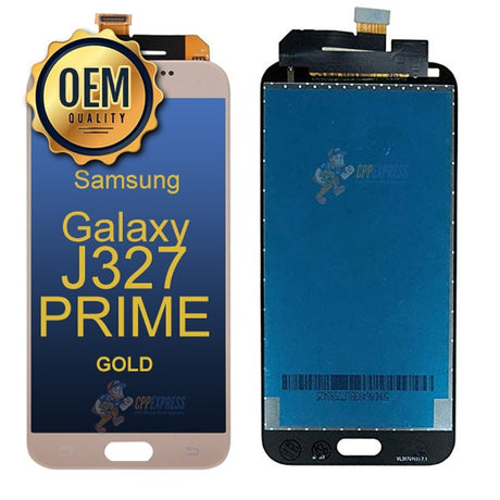 Samsung Galaxy J3 Prime J327 2017 LCD Touch Screen Digitizer without Frame - Gold