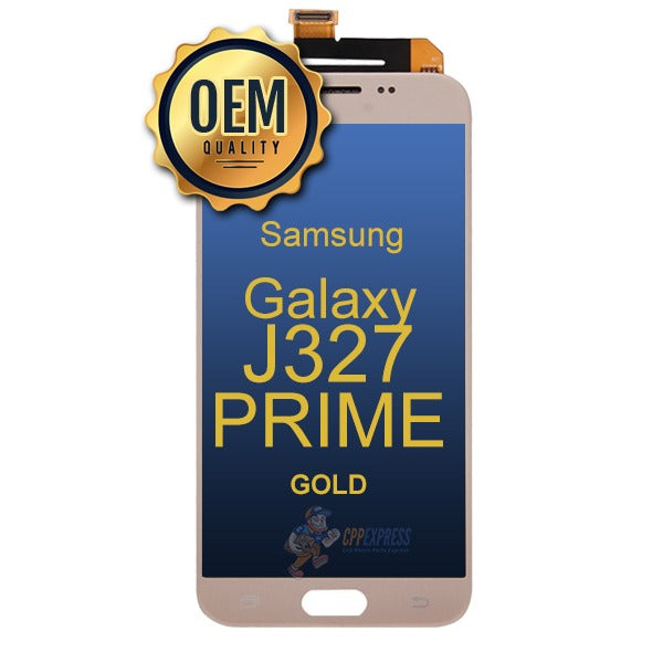 Samsung Galaxy J3 Prime J327 2017 LCD Touch Screen Digitizer without Frame - Gold