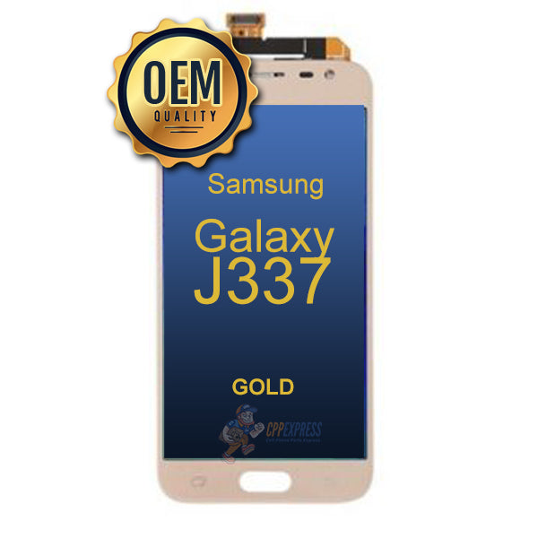 Samsung Galaxy J3 2018 J337 - LCD Touch Screen Digitizer Assembly Without Frame - Gold