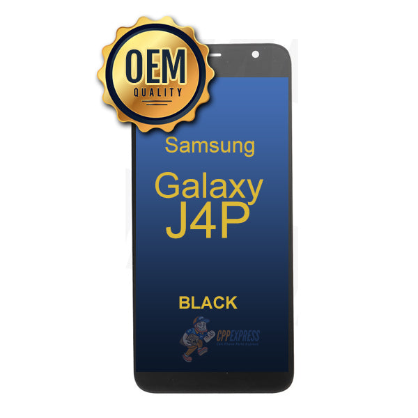 Samsung Galaxy J4P - LCD &amp; Assembly Without Frame - Black