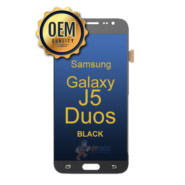 Samsung Galaxy J5 Duos 2016 - LCD Touch Screen Digitizer &amp; Assembly without Frame - Black